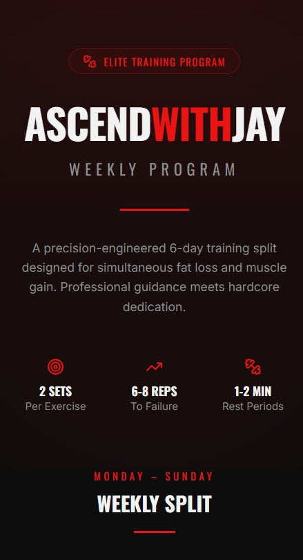 AscendWithJay Fitness Plan